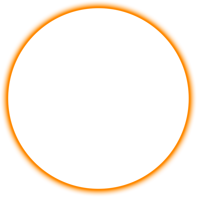 Glowing Circle Orange